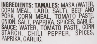 Derby Beef and Pork Tamales with Sauce, 15 oz Can