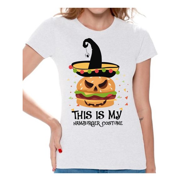 Awkward Styles Halloween T-Shirt Hamburger Shirts for Women