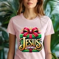 thumbnail image 5 of Graphic T-Shirt Jesus Best Gift Ever Faith Quote Tee for Women, Ash, Size 3XL, 5 of 6