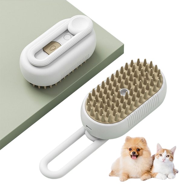 Cepillo Gato 3 en 1 Limpieza para El Pincel (caqui Suave Duro) Blanco