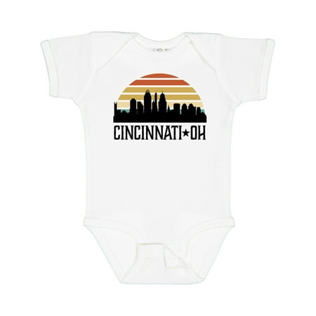 

Inktastic Cincinnati Ohio Skyline Retro Gift Baby Boy or Baby Girl Bodysuit