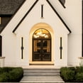 thumbnail image 2 of C Cattleya 48in. Black Dimmable LED Outdoor Wall Lantern Sconce with Frosted Glass, 2 of 6