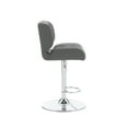 thumbnail image 5 of Powell Asbille 25-33" Indoor Adjustable Metal Swivel Bar Stool, Gray, 5 of 17