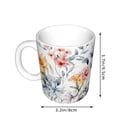 thumbnail image 2 of Yiaed Lilies Flowers Print Ceramics Coffee,Large Handle Design,Extra Large Tea and Coffee Cup for Office and Home Mugs, 2 of 6