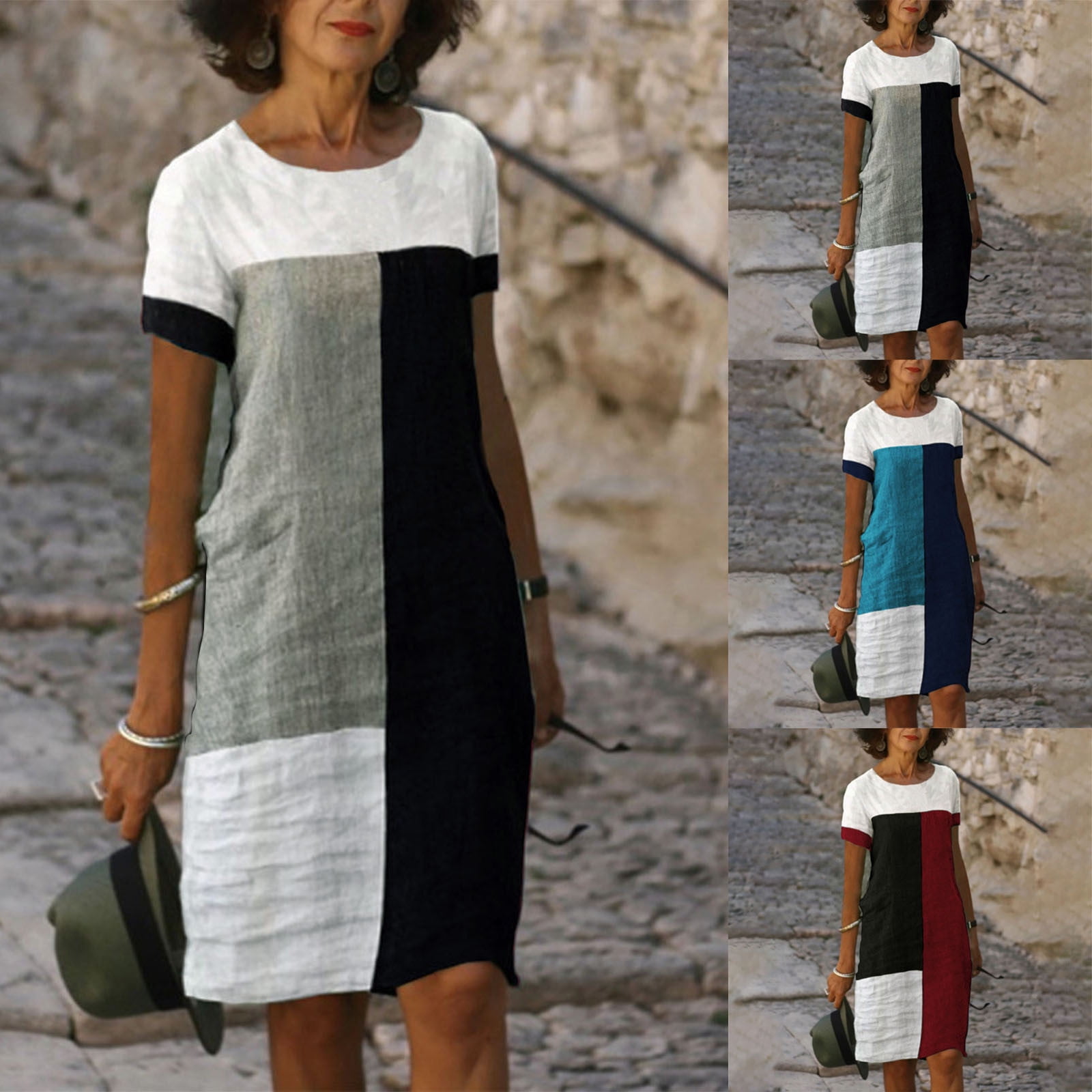 GZWYHT Summer Dresses,Dresses for Women 2025 Linen Dress s Half