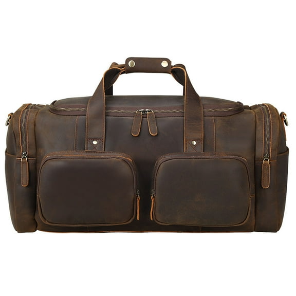 Full Grain Leather Duffle Bag, Travel Bag, Shoulder Bag