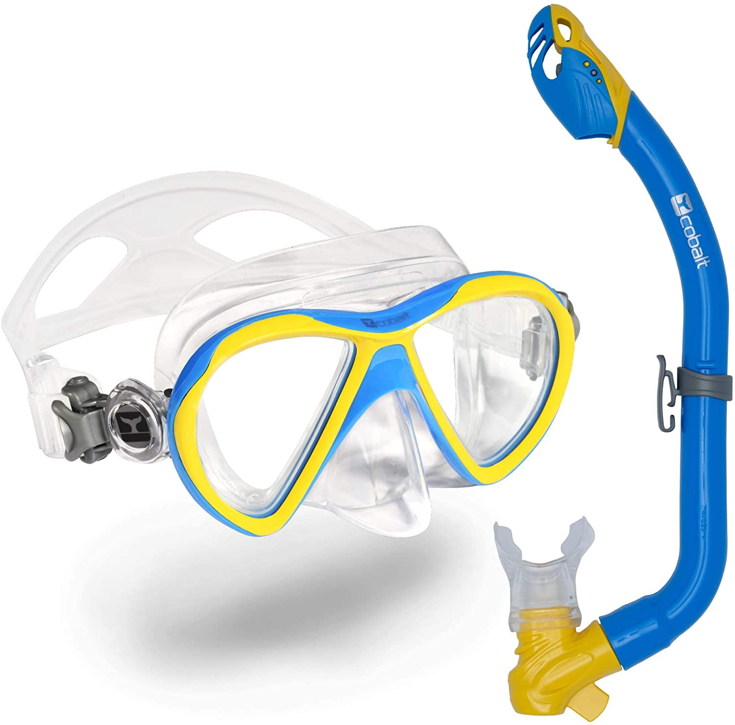 Details about   Cobalt Rincon Panoramic Snorkel Combo Wide View Mask and Dry Top Snorkel Se... 