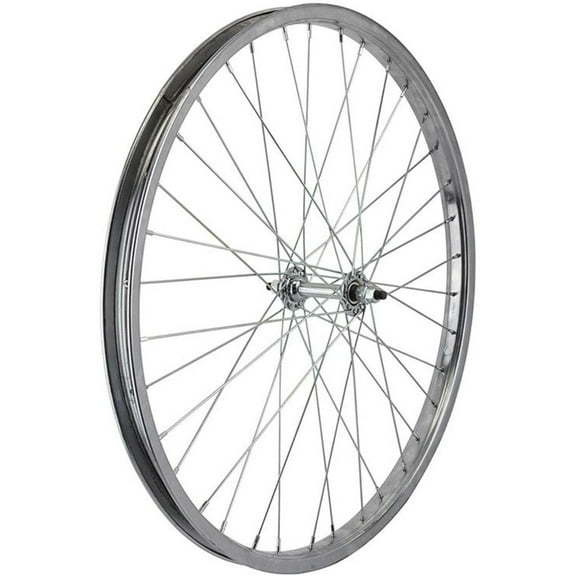 Wheel Master Front Wheel 24 x 1.75 36H, Steel, Bolt On, Silver