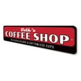 thumbnail image 4 of Delicious Blends Coffee Shop Novelty Sign, Metal Wall Decor - 4x18 inches, 4 of 4