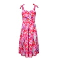 thumbnail image 3 of DYMADE Womens Casual Summer Spliced Print Spaghetti Strap Sleeveless Slip Dress, 3 of 4