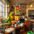 thumbnail image 5 of Wooden Bird Chew Toy, Hanging Parrot Foraging Blocks with Bell and Metal Hook, Cage Enrichment Toy for Small to Medium Parakeets Cockatiels Conures Caique, 5 of 7