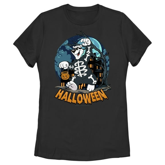 Women's ICEE Bear Halloween Scare Graphic Tee Black Medium