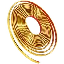 HEMOTON 1 Roll of Self Adhesive Mirror Border Trim Caulk Strip Flexible Corner Molding for Wall Edge