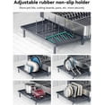 thumbnail image 3 of Escurridor de platos grande y extensible de acero inoxidable SUNLY, 3 of 8