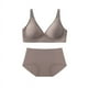 thumbnail image 3 of Ropa interior de látex sin costuras para mujer, sujetador push up ajustable con aro de acero francés sexy y pequeño en el pecho, 3 of 4