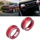 thumbnail image 4 of 2 Piezas de Aire Acondicadado El Interruptor de Audio Anillos de Las Perillas Tocs Decretación Roja para 2020, 4 of 7