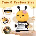 thumbnail image 2 of Gifts Gleevera hecha a mano con ganchillo, abeja para hija con el amor de sus padres, 2 of 6