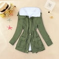 thumbnail image 2 of Vedolay Fall Clothes for Women Long Sleeve Top Casual Solid Open Front Jacket 2023 Army Green,2XL, 2 of 4