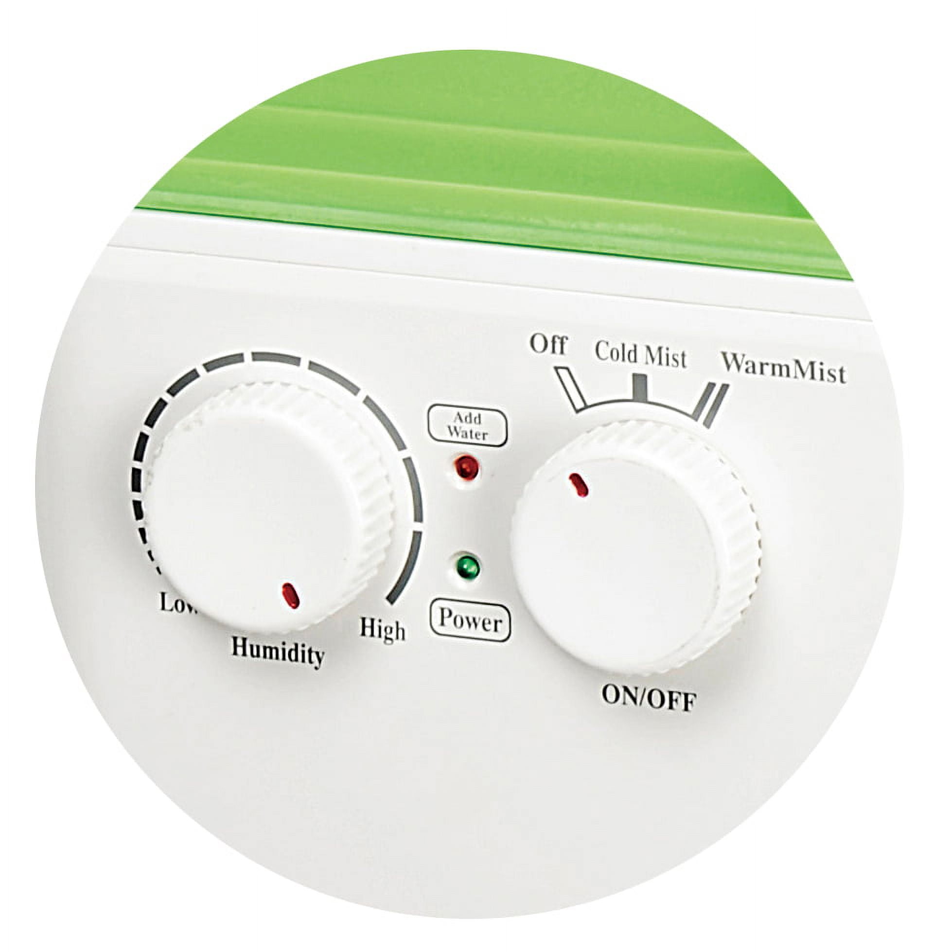 Sunpentown Dual Mist Humidifier with ION Exchange Filter, White
