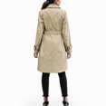 thumbnail image 3 of Vedolay Women Autumn Raincoat Waterproof Raincoat Packable Hooded Windbreaker Khaki,XL, 3 of 4