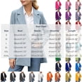 thumbnail image 4 of Xinsrenus Women’s Loose Suit Jacket Basic Solid Color Lapel Button front Blazer Versatile Business Work Uniform, 4 of 7