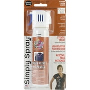 Deval Products SS3802-003M Stencil Spray Opaque Fabric Paint, Copper Glimmer
