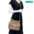 thumbnail image 2 of Pre-Owned Valentino Roman Stud Woven Wool Crossbody Bag Feminine Pink, 2 of 11