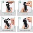 thumbnail image 4 of Bates- Razor Blade Scraper, Razor Scraper Set with 10 pcs Extra Blades, Window Scraper Tool, Glass Scraper Blades, Blade Scraper, Razor Blade Scraper Tool, Razor Scraper Tool, 4 of 6