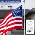 thumbnail image 5 of Threns 4 Pcs Flag Pole Ring Aluminum Alloy Flag Pole Spinner with Bearing Steel Ball and Buckle for Yard Garden Patio Outdoor Use, 5 of 10