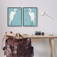 thumbnail image 2 of Stupell Industries Nautical Heron Casual Coastal Bird Distressed Blue Painting,16 x 20, Design by June Erica Vess, 2 of 7