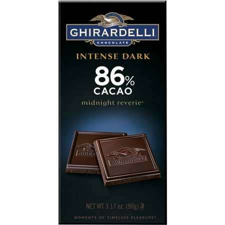 (3 Pack) GhirardelliÃÂ® Chocolate Intense Dark Midnight ReverieÃÂ® 86% Cacao Chocolate 3.5 oz. (Best Dark Chocolate To Eat)