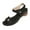 Black, variant on Shoes for Women Sandals Oofos Slides Women Summer Sandals for Women Women's Fashion Casual Versatile Buckle Spring And Summer Comfortable Thick Heel Open Toe Sandals Black