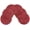 Burgundy, variant on Rome Woven Braided Stitch Edge Table Placemats 15 Inches Round Set of 6 Non-Slip Dining & Kitchen Table Mats Burgundy