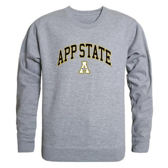 W Republic Appalachian State University Men Campus Crewneck Sweatshirt, Heather Grey - Extra Large