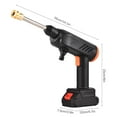 thumbnail image 3 of Handheld High Pressure Washer Cordless 21V Portable Multi-Function  for Car Cleaning/ Courtyard Flush/ Air Connition/ Kitchen Cleaning/ Garden Watering with 2 Rechargeable Batteries, 3 of 7