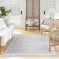 thumbnail image 3 of Nourison Home Nourison Essentials Grey Ivory 6' x 9' Area Rug - Easy Clean, Non Shedding, Bed Room, Living Room, Dining Room, Kitchen (6' x 9'), 3 of 5