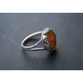 thumbnail image 5 of 925 Sterling Silver Carnelian Ring for Men – Handmade Orange Agate Gemstone (13), 5 of 8