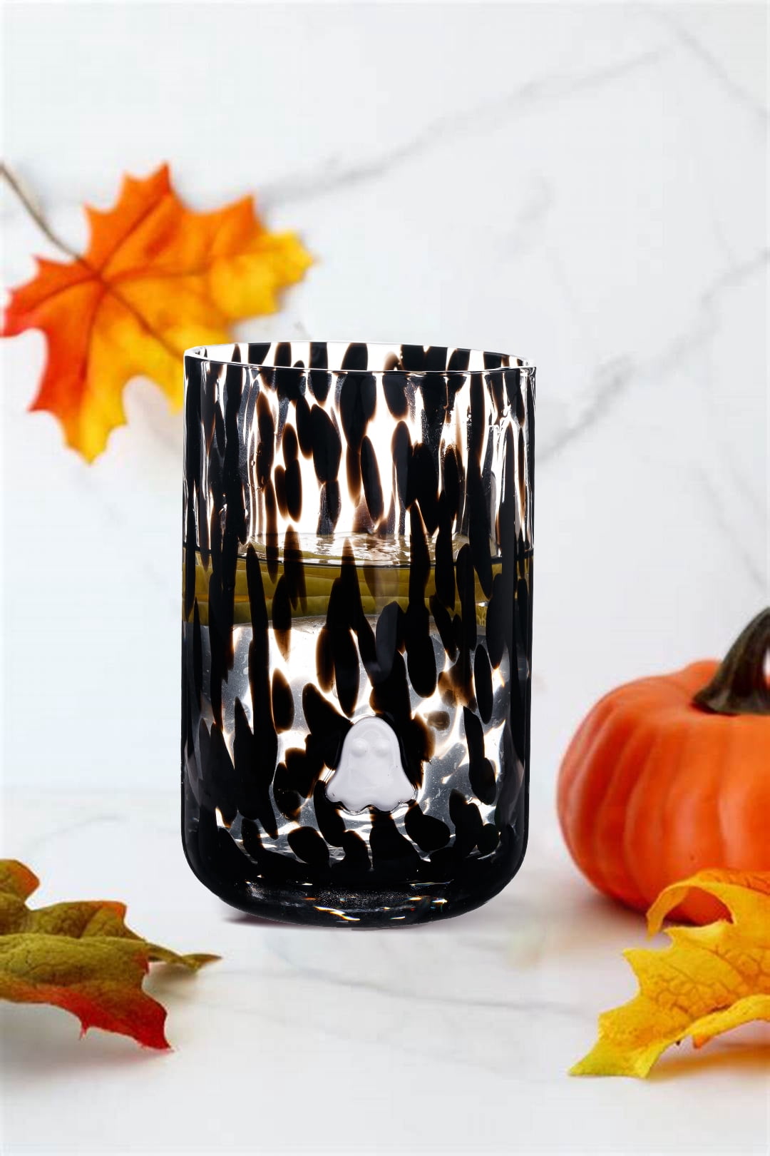 Way to Celebrate 16 fl oz Halloween Ghosts Charm Drinking Glass