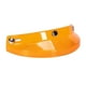 thumbnail image 3 of Visera de casco de motocicleta Macarena retro a presión con 3 botones Naranja transparente, 3 of 7