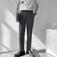 thumbnail image 3 of Pantalones de traje elásticos de negocios para hombre, rectos, holgados, de sastrería social, drapeados, de verano, negros, 9, recortados, fluidos, elásticos, 2024, 3 of 5