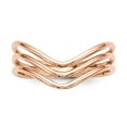 thumbnail image 4 of Auriga Fine Jewelry 925 Sterling Silver Rose-tone 3-Band Ring Size 8 for Women, 4 of 6