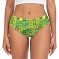 thumbnail image 1 of Fotbe St. Patrick's day Calzones Estampados para Mujer – Ropa Interior de Algodón, Cómoda, Suave y Elástica-X-Small, 1 of 6
