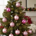 thumbnail image 3 of Northlight 12ct Shatterproof 4-Finish Christmas Ball Tree Ornament Set 4" - Pink, 3 of 3