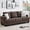 Brown, variant on Modern 89 in 3-Seater Sofa for Living Room, Comfy Couches with Deep Seat, Chenille Couch with Cup Holders and Side Storage Pockets for Apartment Lounge, Blue