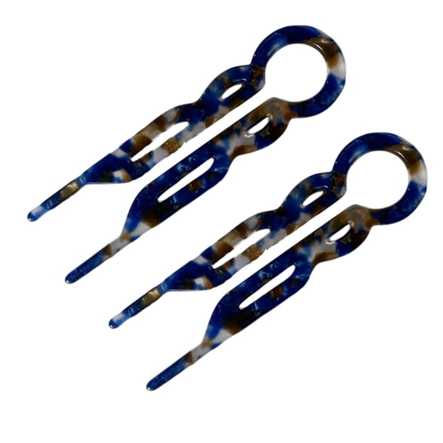 Guardurnaity 2x Prestige Double Secure Grip Pin Durable Paquete de Prestige de larga duración 2 piezas Updos Paquete de colas de caballo Accesorio para el cabello B