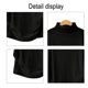 thumbnail image 3 of Top elegante de manga corta con cuello simulado para mujer Adepaton BST3007481-4, 3 of 6