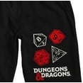 thumbnail image 2 of Dungeons & Dragons D20 Dice Men's Quick Turn Black Sleep Pajama Shorts-XL, 2 of 3