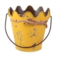 thumbnail image 1 of 1pc Home Wavy Iron Bucket Simple Flowerpot Mini Bucket Ornament with Handle, 1 of 5