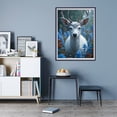 thumbnail image 7 of Diamond Art Kit for Adults, White Deer Blue Flowers Majestic Diamond Painting for Adults Beginners, DIY Diamond Art Painting Kits, 5D Diamond Painting Crafts for Home Decor 12x16 Frameless, 7 of 7