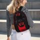 thumbnail image 5 of Disketp Black Panther Red Background Mochila de Lona Estampada, Mochila Escolar de Viaje Ligera para Estudiantes y Portátil-Medium, 5 of 5